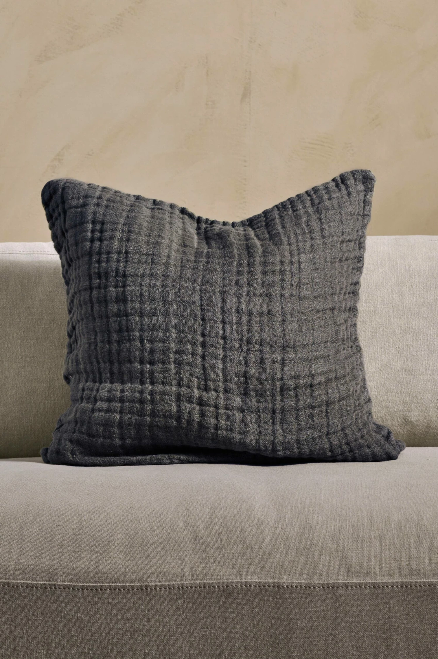 Textilier Ellos Home Kuddfodral Linnea I Tvättat Lin 4 Textilier Ellos Home Kuddfodral Linnea I Tvättat Lin - Bild 2