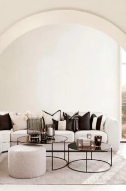 Textilier Zelected By Houze Kuddfodral Lauren Black Linen 75% Bomull 25% Linne